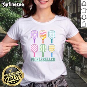 Official Pickleballer Pickle Baller Funny Cute Pickleball girlt shirt featuring a playful design for pickleball enthusiasts.