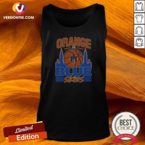 Good Orange And Blue Skies New York Knicks Basketball Team Logo Skyline Tank Top