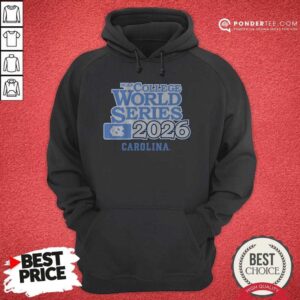 Official UNC Baseball 2026 College World Series hoodie optimized for WooCommerce product gallery