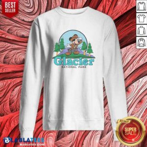 Original Mickey Mouse Glacier National Park sweatshirt optimized for showcasing vibrant colors and details