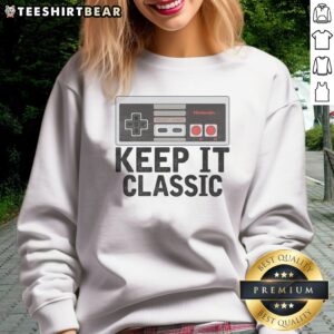 Funny Keep It Classic Old School Retro Vintage 1970s 80s 90s Sweatshirt in a cozy setting