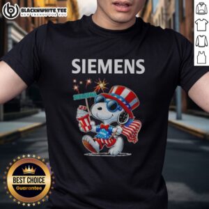 Original Snoopy X Siemens Fourth Of July American 250 Years 1776 2026 Fireworks Shirt featuring vibrant fireworks design