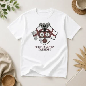 Nice Southampton Patriots Keeping The Memory Of Henry Nowak t shirt in classic black, short sleeve cotton tee