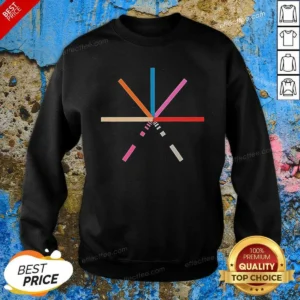Awesome Abstract Geometric Color Burst Minimalist Pattern Composition Sweatshirt