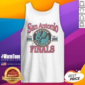 San Antonio Spurs Western Conference Finals 2026 NBA Graphic tank top featuring bold team colors and logo