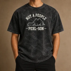 Nice Not A People Perl Son Washed T-Shirt