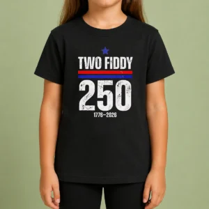Awesome Two Fiddy 250 17762026 USA Kids T-Shirt