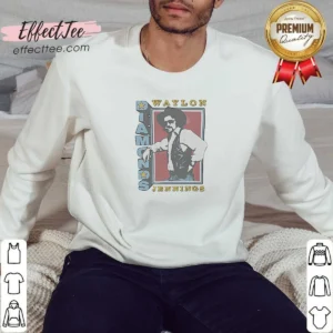 Pretty Waylon Jennings Diamonds Ringer Sweatshirt