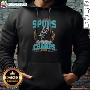Good San Antonio Spurs Western Conference Champs 2026 NBA Basketball Championship Hoodie featuring a bold design.