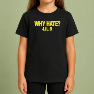 Nice Basedworld Lil B Why Hate Based God Rap Kids T-Shirt