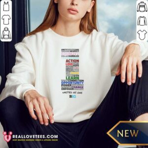 Hot Big Ten Conference United As One Word Cloud sweatshirt optimized for showcasing vibrant team spirit.