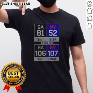 Pretty New York Knick Comeback Shirt with bold graphic print on a comfortable casual tee