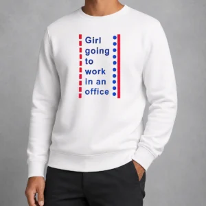 Official Girl Going To Work In An Office Minimalist Career Lifestyle Humor Sweater