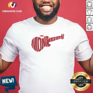 Awesome The Monkees Guitar Logo shirt optimized in a classic crew neck style with vibrant graphic print