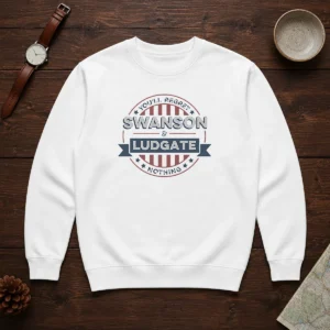 Premium Swanson And Ludgate You Will Regret Nothing Parks And Recreation Parody Sweater