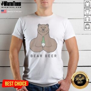 Official Bear Beer Meme shirt featuring a graphic print on a comfortable casual tee
