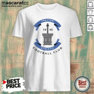 Hot Preston Athletic Football Club 1945 Soccer shirt optimized in classic fit with short sleeves and crew neck