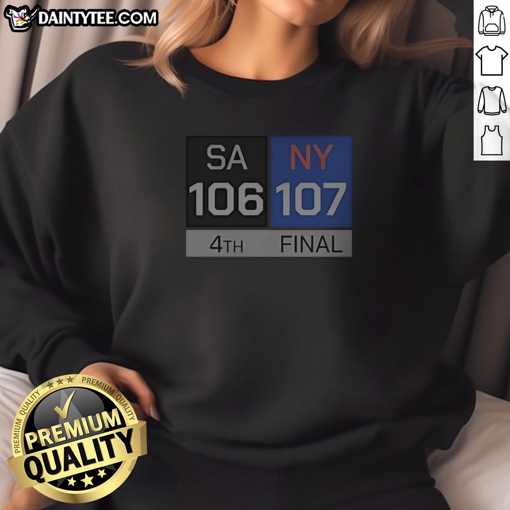 san-antonio-spurs-vs-new-york-knicks-final-score-sweatshirt San Antonio Spurs Vs New York Knicks Final Score Sweatshirt featuring bold text on a cozy crewneck sweatshirt