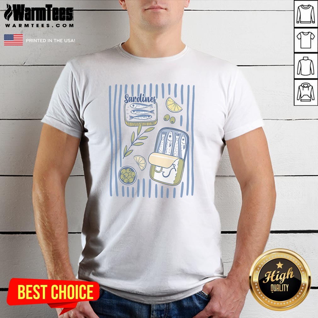 sardines-tin-coastal-mediterranean-seafood-shirt-1 Sardines Tin Coastal Mediterranean Seafood shirt featuring a vibrant seafood design
