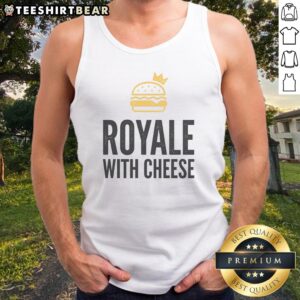 Official Royale With Cheese Tank top featuring a bold graphic design for casual wear.