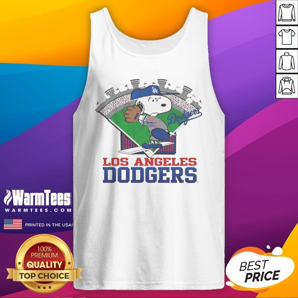 snoopy-los-angeles-dodgers-mlb-stadium-tank-top Snoopy Los Angeles Dodgers MLB Stadium tank top featuring a playful design for fans.