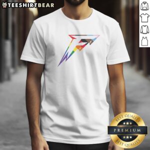 Pretty Minnesota Frost Pride Logo LGBTQ Shirt displayed on a flat lay background, showcasing vibrant colors and design.