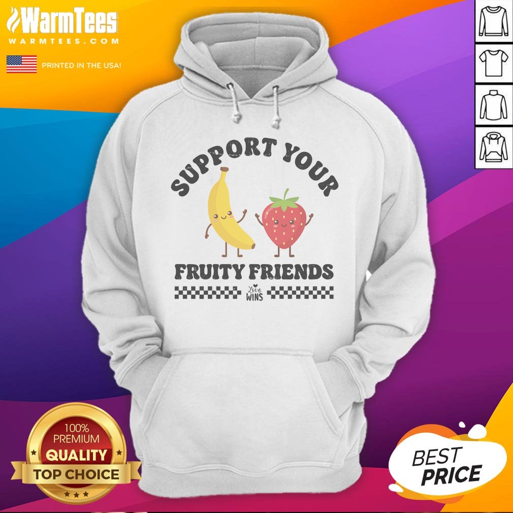 support-your-fruity-friends-love-wins-hoodie Support Your Fruity Friends Love Wins hoodie showcasing vibrant colors and a comfortable fit.