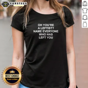 Premium Oh You'Re A Leftist Name Everyone WHO Has Left You Ladies Shirt