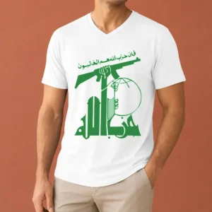 Premium Flag Of Hezbollah V-Neck Shirt
