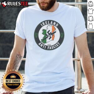 Pretty Ireland Anti Fascist Shirt featuring bold graphic text on a comfortable casual shirt