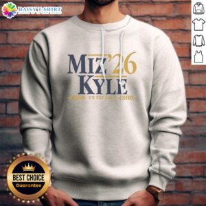 Pretty Jacob Misiorowski And Kyle Harrison Jacob Misiorowski Miz Kyle '26 K'S For Days Sweashirt displayed in a cozy setting.