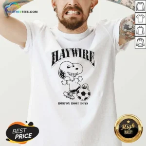 Pretty Snoopy Hawwire Boston Boot Boys Soccer Sports V-Neck Shirt