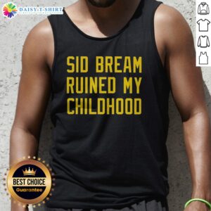 Official Sid Bream Ruined My Childhood Pittsburgh Pirates MLB Baseball Fan Rivalry Tank Top displayed on a neutral background
