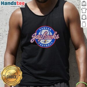Original Kansas Jayhawks Baseball NCAA Big 12 Est 1880 Tank Top featuring team colors and logo