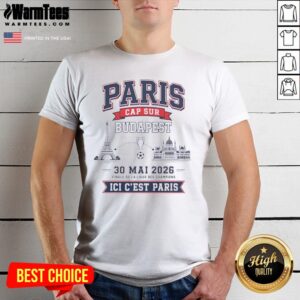 Funny Champions League Champion 30 ΜAi 2026 Finale De La Ligue Des Champions Ici C'Est Paris shirt displayed on a model
