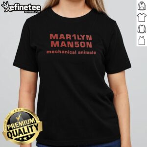 Pretty Mar1lyn Man5on Mechanical Animals Nothing Records Interscope 1998 girlt shirt featuring unique graphic design
