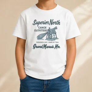 Nice Superior North Canoe Outfitters Kids T-Shirt