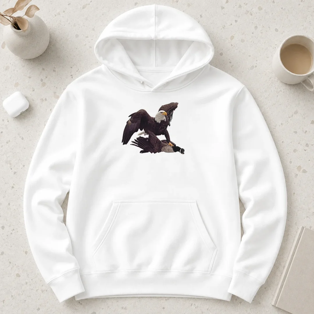 top-bald-eagle-attacking-canada-goose-hoodie Top Bald Eagle Attacking Canada Goose Hoodie