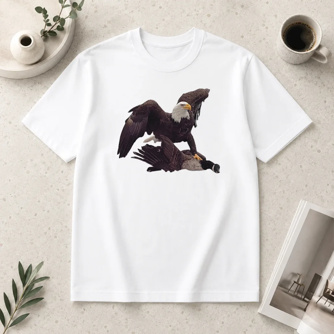 top-bald-eagle-attacking-canada-goose-t-shirt Top Bald Eagle Attacking Canada Goose