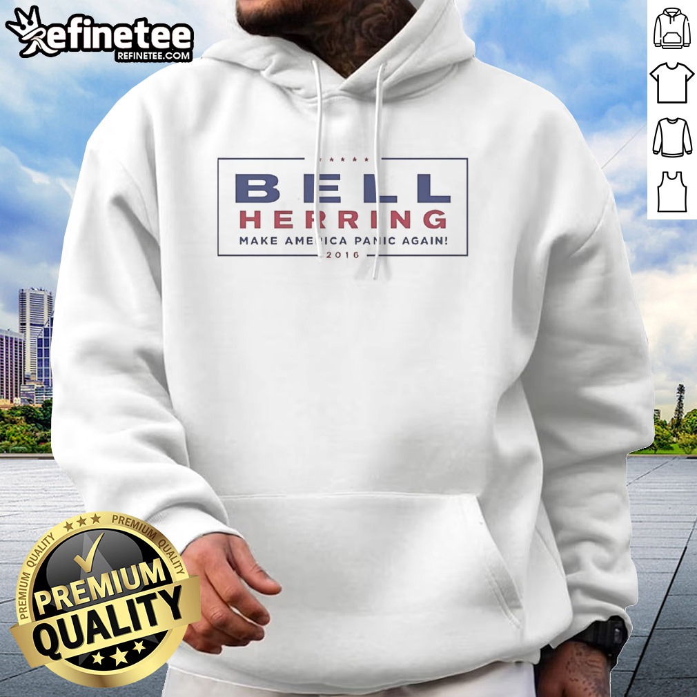 top-bell-herring-make-america-panic-again-2016-hoodie Top Bell Herring Make America Panic Again 2016 hoodie in black with front graphic print