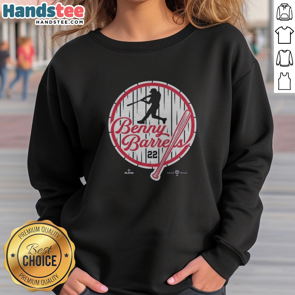 top-benny-barrels-sweatshirt Top Benny Barrels sweatshirt featuring a comfortable fit and vibrant design.