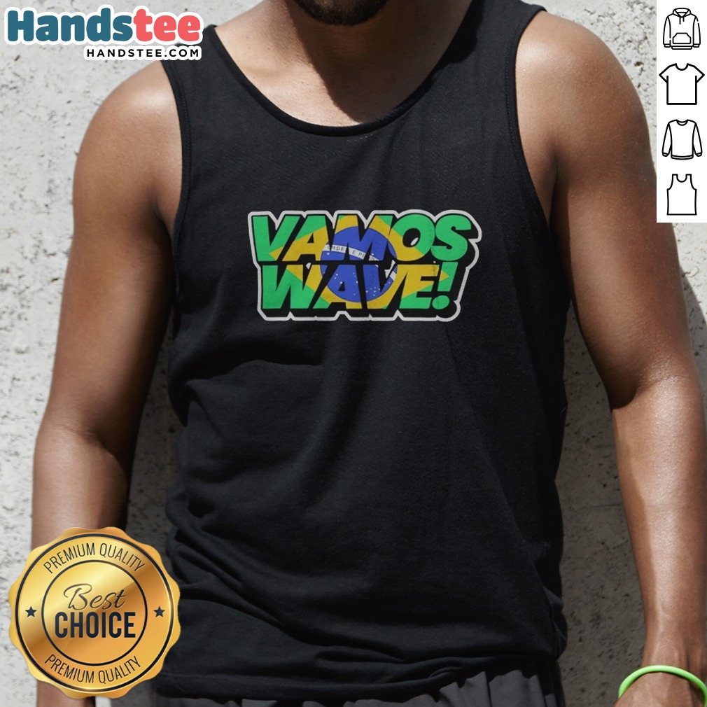top-brazil-vamos-wave-ordem-e-progresso-tank-top Top Brazil Vamos Wave Ordem E Progresso Tank top featuring a vibrant wave design