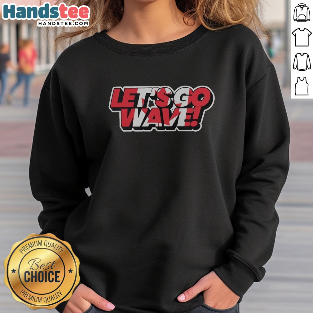 top-canada-team-canada-maple-leaf-olympics-world-cup-commonwealth-games-lets-go-wave-sweatshirt Top Canada Team Canada Maple Leaf Olympics World Cup Commonwealth Games Lets Go Wave sweatshirt in vibrant colors.