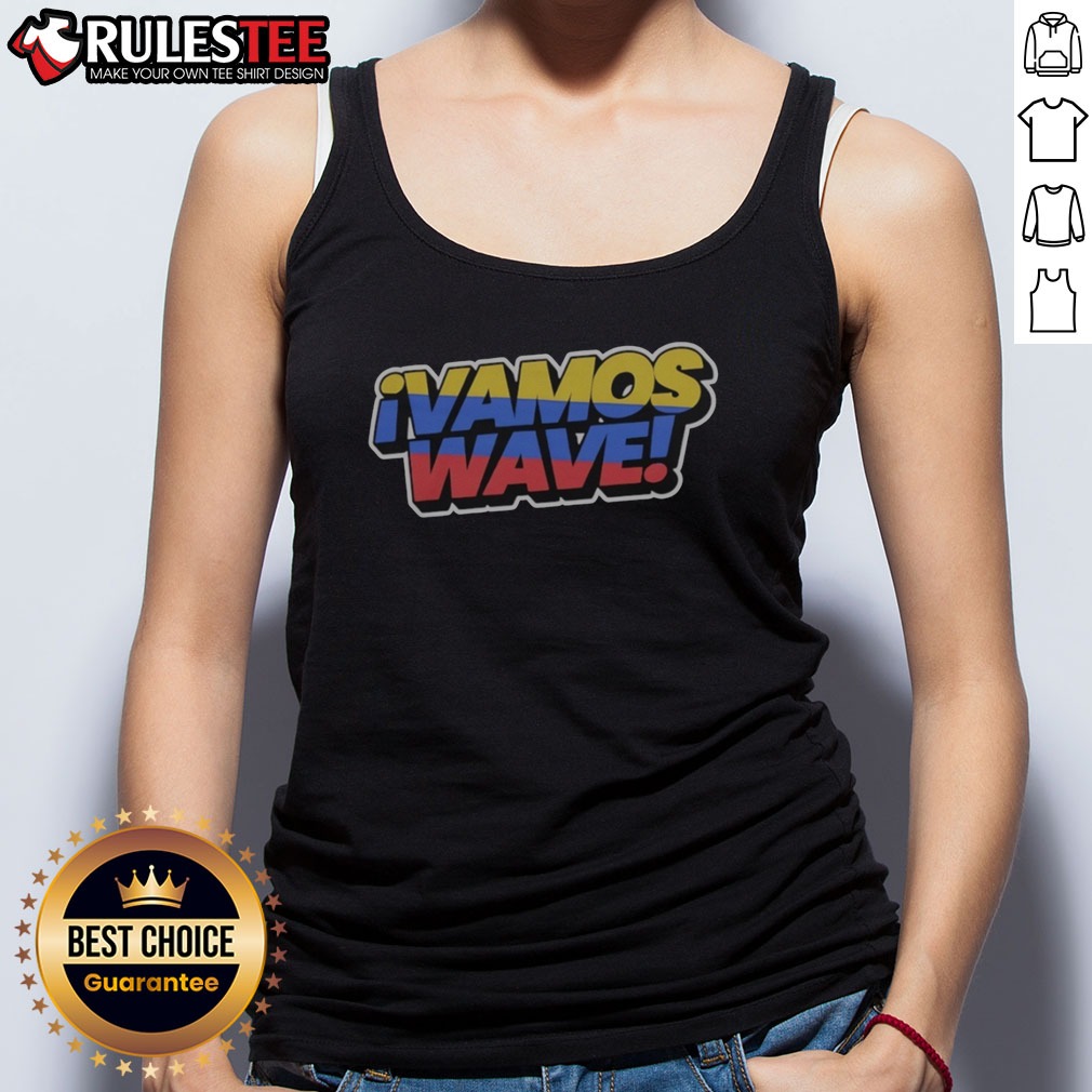 top-colombia-vamos-wave-tank-top Top Colombia Vamos Wave Tank top showcasing vibrant colors and wave design.