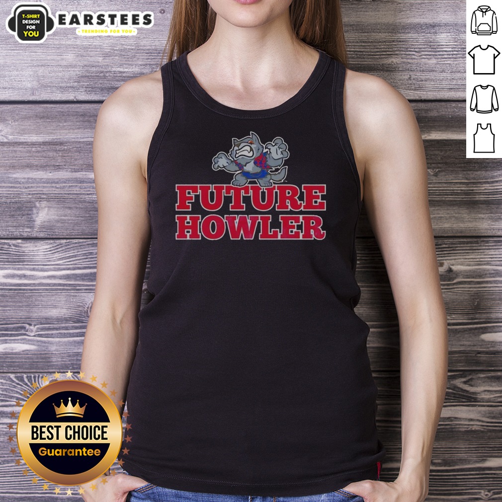 top-future-howler-wolf-baby-tank-top Top Future Howler Wolf Baby tank top featuring a playful wolf graphic design for kids