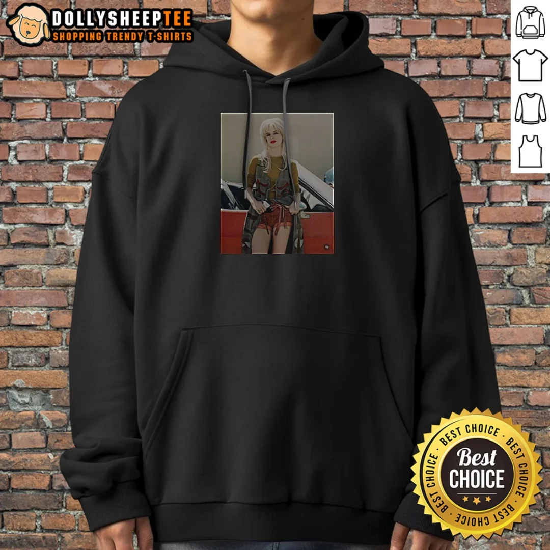 Top Happy Birthday To American Actress And Singer Juliette Lewis Hoodie Top Happy Birthday To American Actress And Singer Juliette Lewis Hoodie in black, front view with drawstring hood and kangaroo pocket