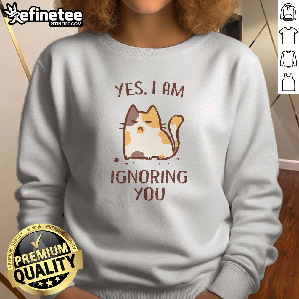 top-i-am-ignoring-you-sweatshirt Top I Am Ignoring You sweatshirt in a cozy fit with bold text on front, perfect for casual wear