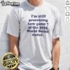 Top I Am Still Processing How Game 7 Of The 2025 World Series Ended Baseball Fan t shirt in black, short sleeve cotton tee
