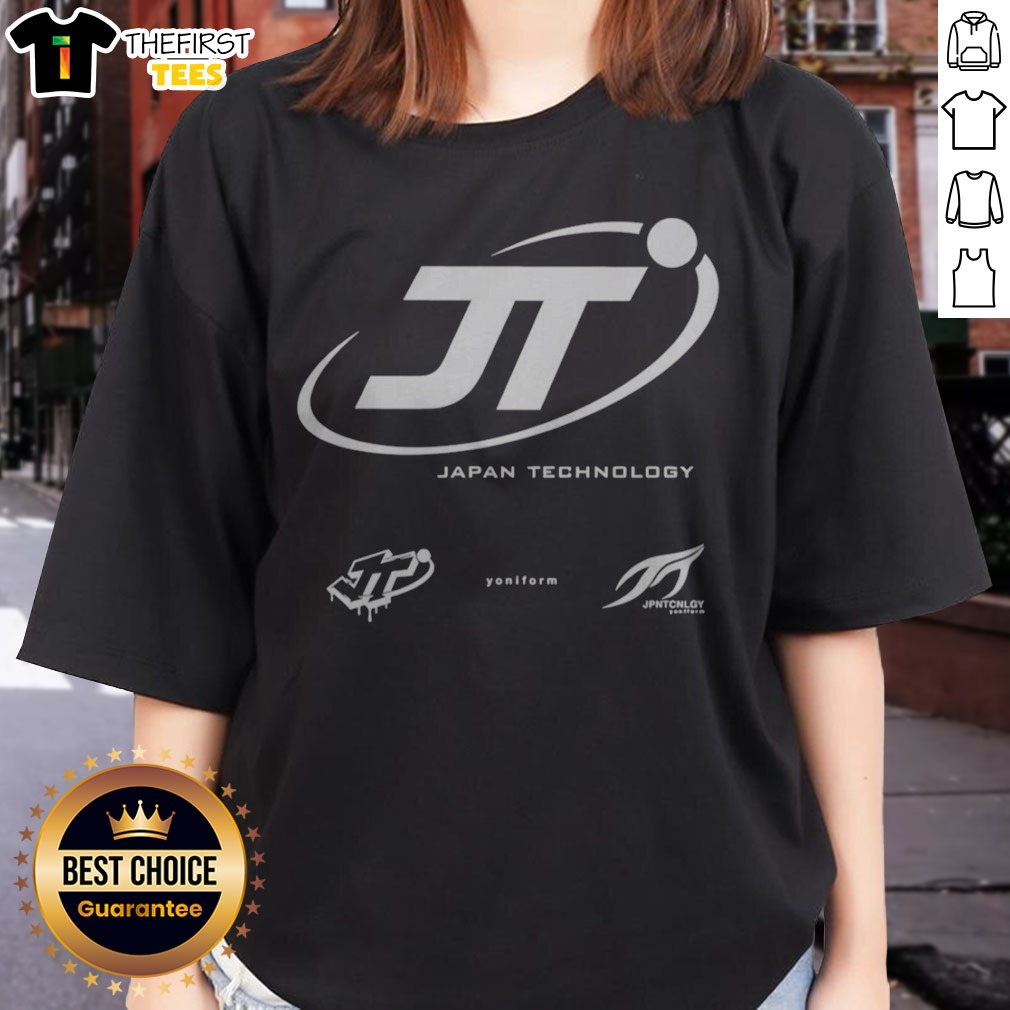 top-japan-technology-jt-yoniform-jpntcnlgy-logo-ladies-shirt Top Japan Technology JT Yoniform Jpntcnlgy Logo Ladies Shirt featuring a modern and vibrant design.