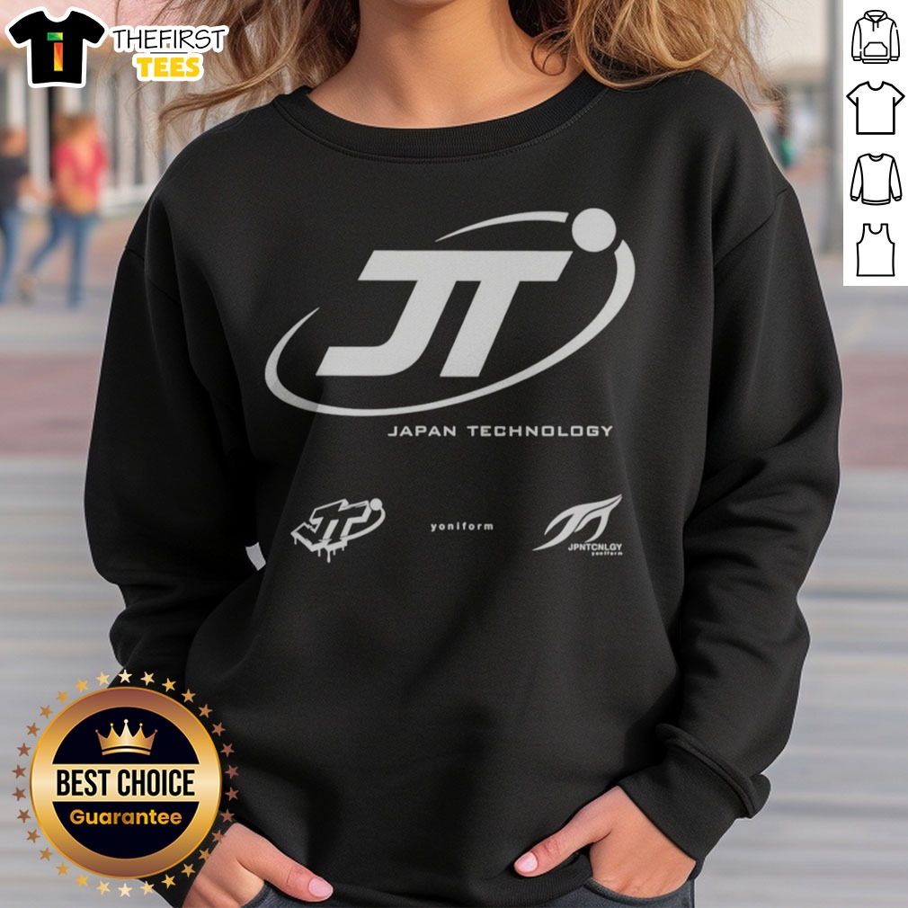 top-japan-technology-jt-yoniform-jpntcnlgy-logo-sweatshirt Top Japan Technology JT Yoniform Jpntcnlgy Logo Sweatshirt featuring a bold logo design